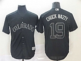 Rockies 19 Charlie Blackmon Chuck Nazty Black 2019 Players' Weekend Player Jersey,baseball caps,new era cap wholesale,wholesale hats